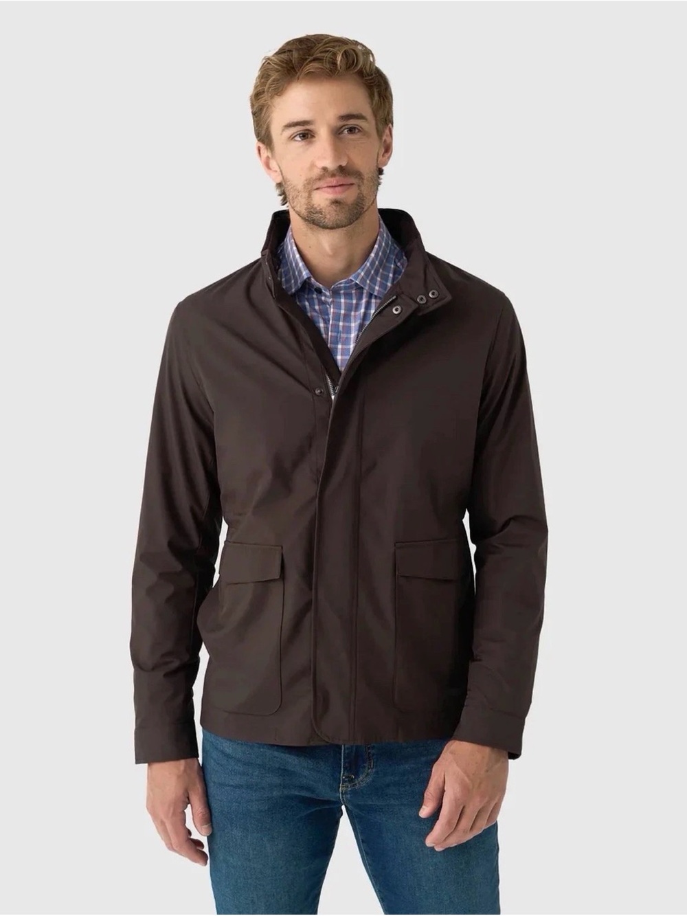 NWT PETER MILLAR Crown Crafted Discovery Field Jacket Brown, Men’s Size XXL